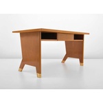 Rare Gio Ponti Desk and Wall Shelf, Forli Administrative Offices